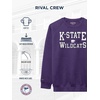 JanSport NCAA Officially Licensed Rival Crew Sweatshirt, Long Sleeve Graphic Pullover for Men, Women, Cotton-Polyester Blend(Kansas State Wildcats)