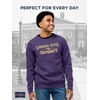 JanSport NCAA Officially Licensed Rival Crew Sweatshirt, Long Sleeve Graphic Pullover for Men, Women, Cotton-Polyester Blend(LSU Tigers)