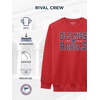 JanSport NCAA Officially Licensed Rival Crew Sweatshirt, Long Sleeve Graphic Pullover for Men, Women, Cotton-Polyester Blend(Mississippi Old Miss Rebels)