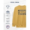 JanSport NCAA Officially Licensed Rival Crew Sweatshirt, Long Sleeve Graphic Pullover for Men, Women, Cotton-Polyester Blend(Missouri Tigers)