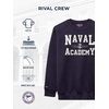JanSport NCAA Officially Licensed Rival Crew Sweatshirt, Long Sleeve Graphic Pullover for Men, Women, Cotton-Polyester Blend(Navy Midshipmen)