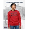 JanSport NCAA Officially Licensed Rival Crew Sweatshirt, Long Sleeve Graphic Pullover for Men, Women, Cotton-Polyester Blend(North Carolina State Wolfpack)