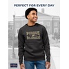 JanSport NCAA Officially Licensed Rival Crew Sweatshirt, Long Sleeve Graphic Pullover for Men, Women, Cotton-Polyester Blend(Purdue Boilermakers)