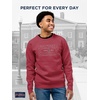 JanSport NCAA Officially Licensed Rival Crew Sweatshirt, Long Sleeve Graphic Pullover for Men, Women, Cotton-Polyester Blend(Stanford Cardinal)