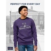 JanSport NCAA Officially Licensed Rival Crew Sweatshirt, Long Sleeve Graphic Pullover for Men, Women, Cotton-Polyester Blend(TCU Horned Frogs)