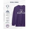 JanSport NCAA Officially Licensed Rival Crew Sweatshirt, Long Sleeve Graphic Pullover for Men, Women, Cotton-Polyester Blend(TCU Horned Frogs)