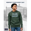 JanSport NCAA Officially Licensed Rival Crew Sweatshirt, Long Sleeve Graphic Pullover for Men, Women, Cotton-Polyester Blend(Tulane Green Wave)