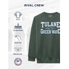 JanSport NCAA Officially Licensed Rival Crew Sweatshirt, Long Sleeve Graphic Pullover for Men, Women, Cotton-Polyester Blend(Tulane Green Wave)