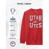 JanSport NCAA Officially Licensed Rival Crew Sweatshirt, Long Sleeve Graphic Pullover for Men, Women, Cotton-Polyester Blend(Utah Utes)