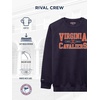 JanSport NCAA Officially Licensed Rival Crew Sweatshirt, Long Sleeve Graphic Pullover for Men, Women, Cotton-Polyester Blend(Virginia Cavaliers)