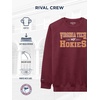 JanSport NCAA Officially Licensed Rival Crew Sweatshirt, Long Sleeve Graphic Pullover for Men, Women, Cotton-Polyester Blend(Virginia Tech Hokies)