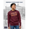JanSport NCAA Officially Licensed Rival Crew Sweatshirt, Long Sleeve Graphic Pullover for Men, Women, Cotton-Polyester Blend(Virginia Tech Hokies)