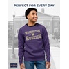 JanSport NCAA Officially Licensed Rival Crew Sweatshirt, Long Sleeve Graphic Pullover for Men, Women, Cotton-Polyester Blend(Washington Huskies)