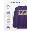 JanSport NCAA Officially Licensed Rival Crew Sweatshirt, Long Sleeve Graphic Pullover for Men, Women, Cotton-Polyester Blend(Washington Huskies)
