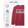 JanSport NCAA Officially Licensed Rival Crew Sweatshirt, Long Sleeve Graphic Pullover for Men, Women, Cotton-Polyester Blend(Washington State Cougars)
