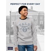 JanSport NCAA Officially Licensed Rival Crew Sweatshirt, Long Sleeve Graphic Pullover for Men, Women, Cotton-Polyester Blend(Yale Bulldogs)