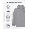 JanSport NCAA Officially Licensed Rival Full Zip Hoodie, Long Sleeve Unisex Sweatshirt, Double-Layered Fleece Hood(Purdue Boilermakers)