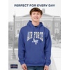 JanSport NCAA Officially Licensed Rival Hoodie, Long Sleeve Unisex Sweatshirt, Cotton-Polyester Blend, Double-Layered Hood(Air Force Falcons)