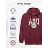 JanSport NCAA Officially Licensed Rival Hoodie, Long Sleeve Unisex Sweatshirt, Cotton-Polyester Blend, Double-Layered Hood(Arizona State Sun Devils)