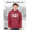 JanSport NCAA Officially Licensed Rival Hoodie, Long Sleeve Unisex Sweatshirt, Cotton-Polyester Blend, Double-Layered Hood(Arkansas Razorbacks)