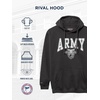 JanSport NCAA Officially Licensed Rival Hoodie, Long Sleeve Unisex Sweatshirt, Cotton-Polyester Blend, Double-Layered Hood(Army Black Knights)
