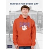 JanSport NCAA Officially Licensed Rival Hoodie, Long Sleeve Unisex Sweatshirt, Cotton-Polyester Blend, Double-Layered Hood(Clemson Tigers)