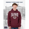 JanSport NCAA Officially Licensed Rival Hoodie, Long Sleeve Unisex Sweatshirt, Cotton-Polyester Blend, Double-Layered Hood(Harvard Crimson)