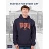 JanSport NCAA Officially Licensed Rival Hoodie, Long Sleeve Unisex Sweatshirt, Cotton-Polyester Blend, Double-Layered Hood(Illinois Illini)