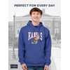 JanSport NCAA Officially Licensed Rival Hoodie, Long Sleeve Unisex Sweatshirt, Cotton-Polyester Blend, Double-Layered Hood(Kansas Jayhawks)