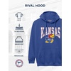 JanSport NCAA Officially Licensed Rival Hoodie, Long Sleeve Unisex Sweatshirt, Cotton-Polyester Blend, Double-Layered Hood(Kansas Jayhawks)