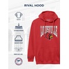 JanSport NCAA Officially Licensed Rival Hoodie, Long Sleeve Unisex Sweatshirt, Cotton-Polyester Blend, Double-Layered Hood(Louisville Cardinals)