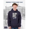 JanSport NCAA Officially Licensed Rival Hoodie, Long Sleeve Unisex Sweatshirt, Cotton-Polyester Blend, Double-Layered Hood(Navy Midshipmen)