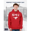 JanSport NCAA Officially Licensed Rival Hoodie, Long Sleeve Unisex Sweatshirt, Cotton-Polyester Blend, Double-Layered Hood(Smu Mustangs)