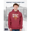 JanSport NCAA Officially Licensed Rival Hoodie, Long Sleeve Unisex Sweatshirt, Cotton-Polyester Blend, Double-Layered Hood(Usc Trojans)