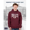 JanSport NCAA Officially Licensed Rival Hoodie, Long Sleeve Unisex Sweatshirt, Cotton-Polyester Blend, Double-Layered Hood(Virginia Tech Hokies)
