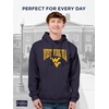 JanSport NCAA Officially Licensed Rival Hoodie, Long Sleeve Unisex Sweatshirt, Cotton-Polyester Blend, Double-Layered Hood(West Virginia Mountaineers)