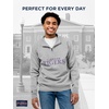 JanSport NCAA Officially Licensed Rival Quarter Zip Sweatshirt, Long Sleeve Unisex, Cotton-Polyester Blend, Stand-Up Collar(Clemson Tigers)