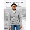 JanSport NCAA Officially Licensed Rival Quarter Zip Sweatshirt, Long Sleeve Unisex, Cotton-Polyester Blend, Stand-Up Collar(Iowa Hawkeyes)