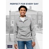 JanSport NCAA Officially Licensed Rival Quarter Zip Sweatshirt, Long Sleeve Unisex, Cotton-Polyester Blend, Stand-Up Collar(Michigan State Spartans)