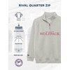 JanSport NCAA Officially Licensed Rival Quarter Zip Sweatshirt, Long Sleeve Unisex, Cotton-Polyester Blend, Stand-Up Collar(North Carolina State Wolfpack)