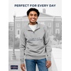 JanSport NCAA Officially Licensed Rival Quarter Zip Sweatshirt, Long Sleeve Unisex, Cotton-Polyester Blend, Stand-Up Collar(Penn State Nittany Lions)