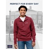 JanSport Unisex Adult NCAA Officially Licensed Rival Long Sleeve Stand-Up Collar Quarter Zip Sweatshirt(Arkansas Razorbacks)