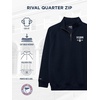 JanSport Unisex Adult NCAA Officially Licensed Rival Long Sleeve Stand-Up Collar Quarter Zip Sweatshirt(Connecticut Huskies)