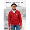 JanSport Unisex Adult NCAA Officially Licensed Rival Long Sleeve Stand-Up Collar Quarter Zip Sweatshirt(Nebraska Cornhuskers)