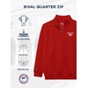 JanSport Unisex Adult NCAA Officially Licensed Rival Long Sleeve Stand-Up Collar Quarter Zip Sweatshirt(Nebraska Cornhuskers)