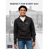 JanSport Unisex Adult NCAA Officially Licensed Rival Long Sleeve Stand-Up Collar Quarter Zip Sweatshirt(Purdue Boilermakers)