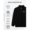 JanSport Unisex Adult NCAA Officially Licensed Rival Long Sleeve Stand-Up Collar Quarter Zip Sweatshirt(Purdue Boilermakers)