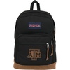 JanSport NCAA Officially Licensed Backpack, Purdue Boilermakers, Right Pack with Padded 15-Inch Laptop Sleeve, Spacious Computer Bag, Durable Daypack with Bottle Pocket & Haul Handle, Black(Team Color)