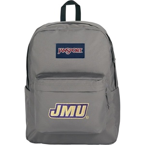JanSport NCAA Officially Licensed Backpack, South Carolina, Superbreak Plus with Padded 15” Laptop Sleeve, Spacious Computer Bag for Men & Women, Durable Daypack with Bottle Pocket, Graphite Grey(James Madison Dukes)