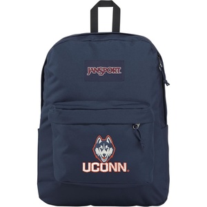 JanSport NCAA Officially Licensed Backpack, South Carolina, Superbreak Plus with Padded 15” Laptop Sleeve, Spacious Computer Bag for Men & Women, Durable Daypack with Bottle Pocket, Graphite Grey(Connecticut Huskies)